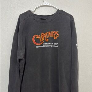 Comfort Colors Gray Sweatshirt with Orange and Red Print